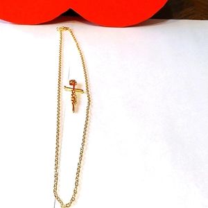 Beautiful gold color spiritual Faith necklace woman and children